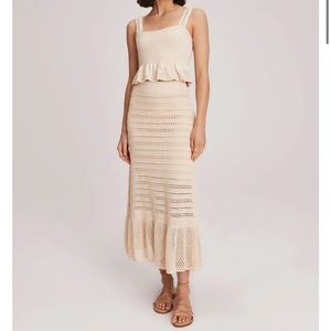 A.L.C Amaya Skirt and top set in Cream